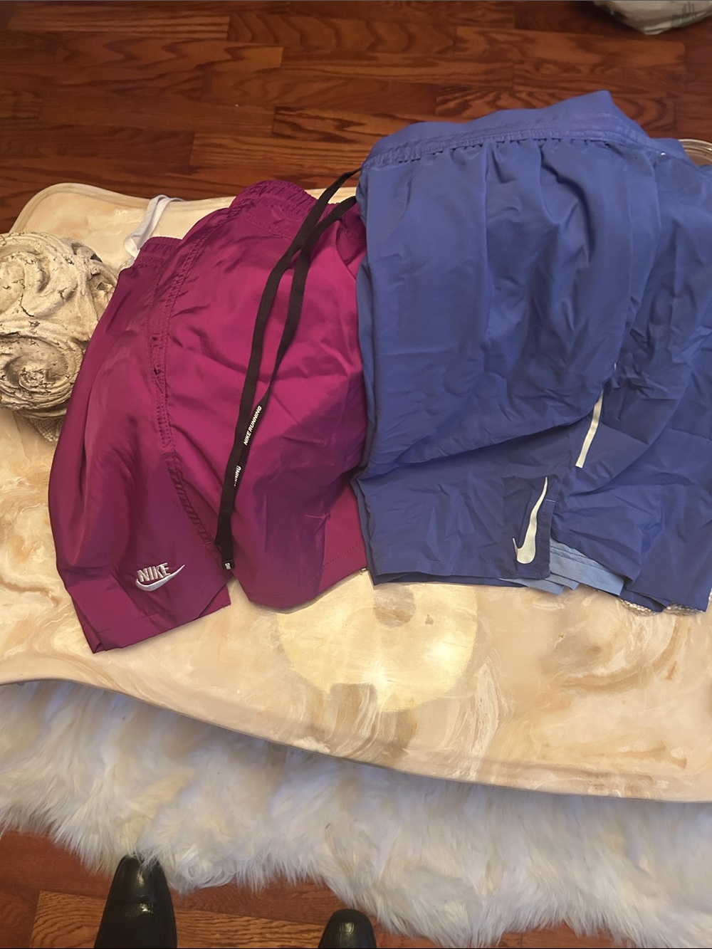 Nike Kids Athletic Shorts in Magenta and Periwinkle